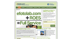 Desktop Screenshot of efotolab.com