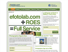 Tablet Screenshot of efotolab.com